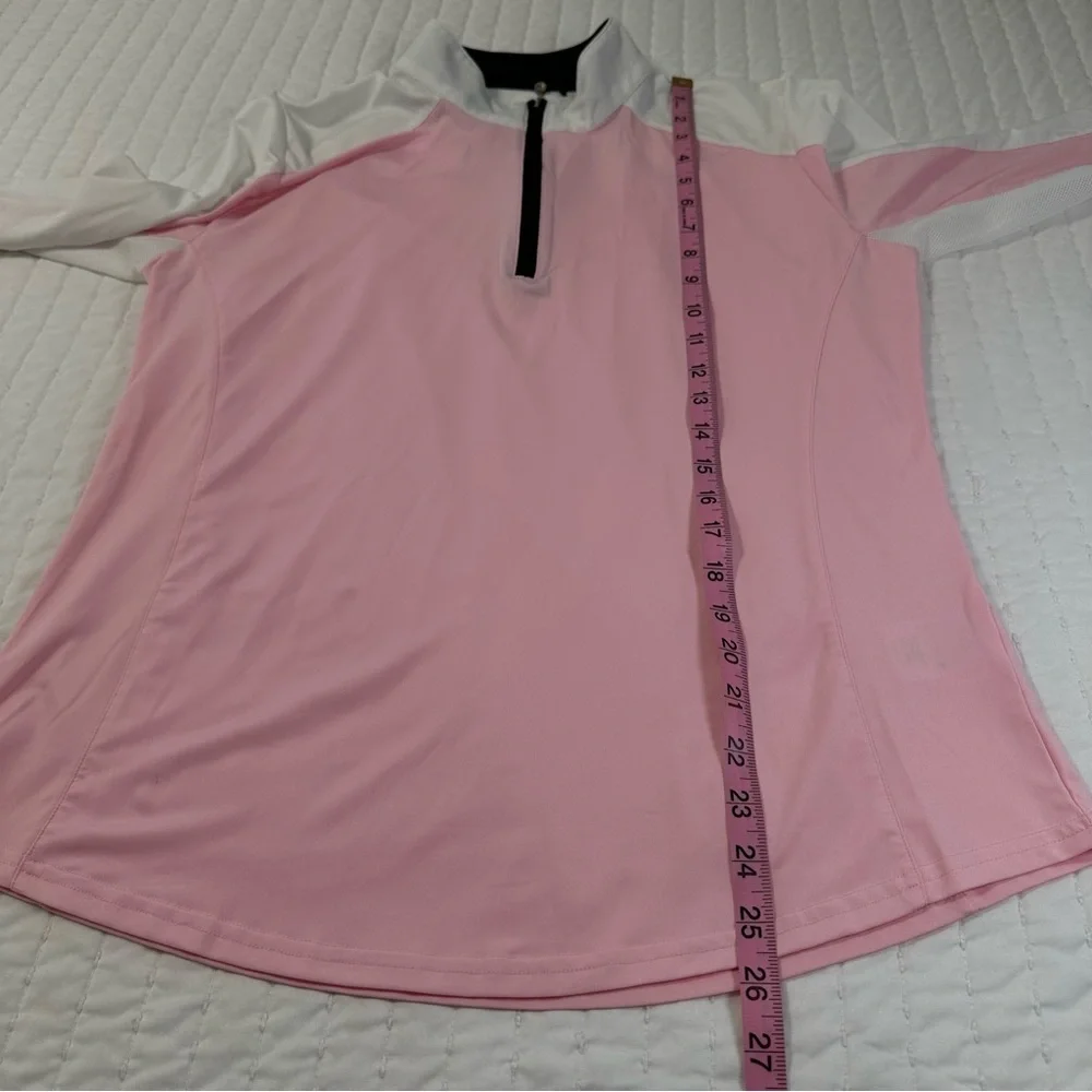 Sansoleil SunGlow Zip Mock Pink And White Long Sleeves UV 50+
Cooling - Picture 4 of 14